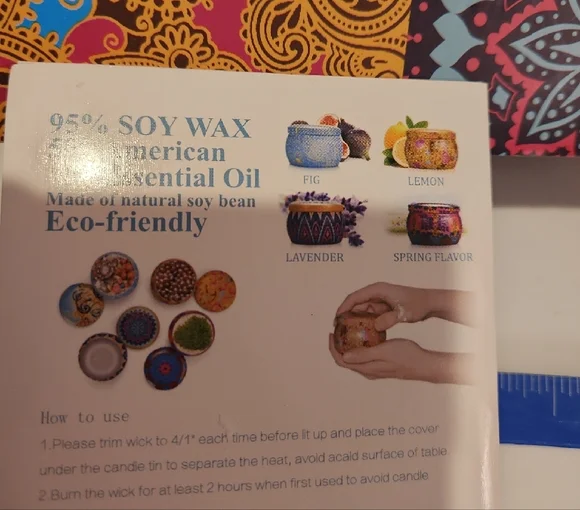 Gift Set Box Of 4 Candles - Picture 9 of 10